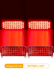 Red Car Large truck explosion flashing light led warning Signal light one drag two security booth double color light 12v24v