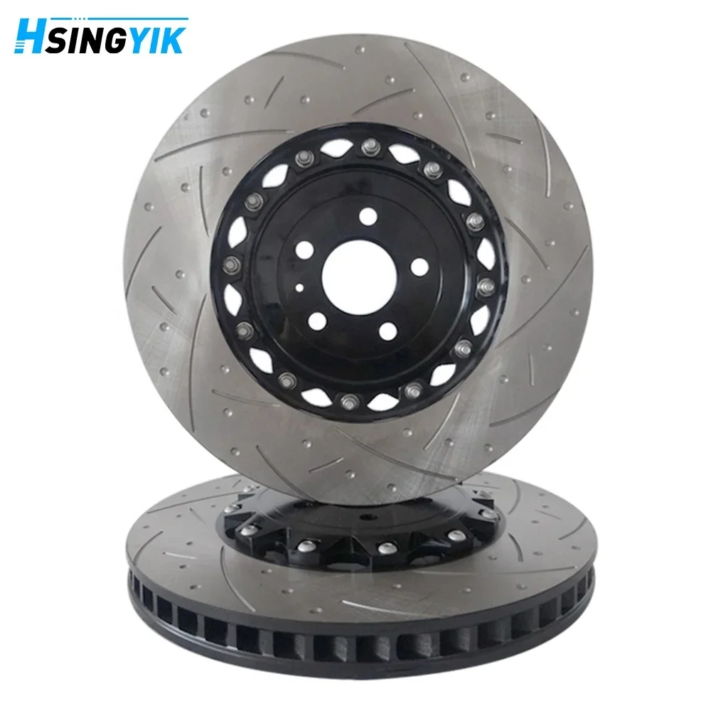 4H0615301AL 400mm 420mm Customized Floating Front Brake Disc Rotor For S6 S7 C7 RS5 RS6 RS7