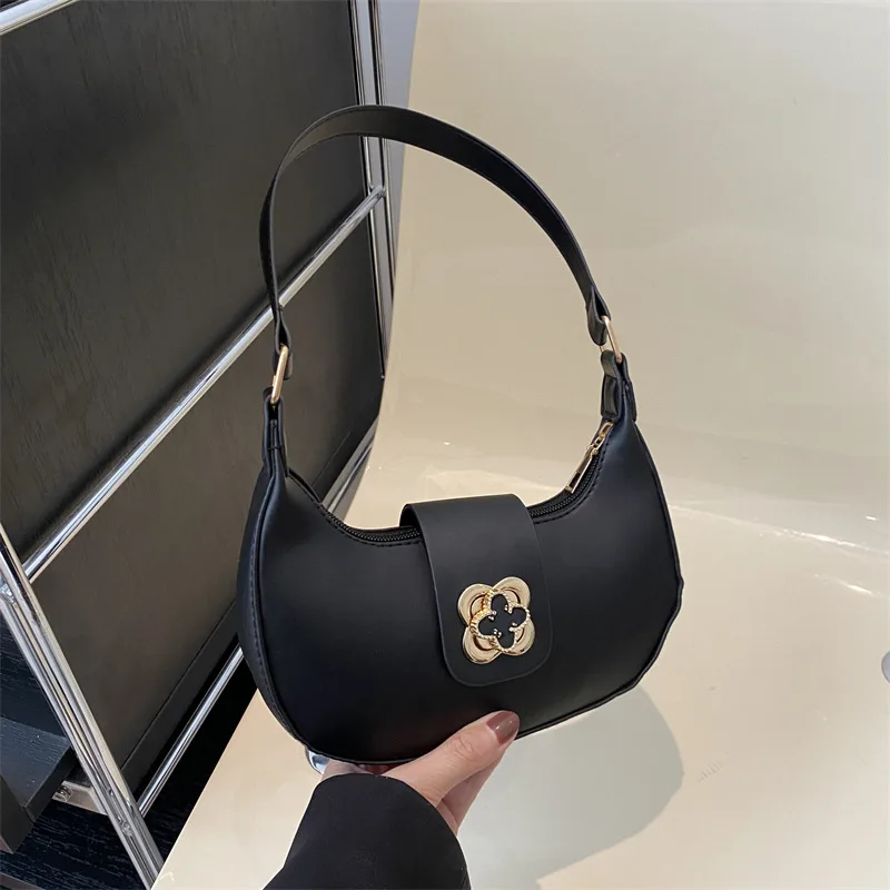 women's fashion crescent bag versatile messenger bag high-end niche shoulder armpit bag