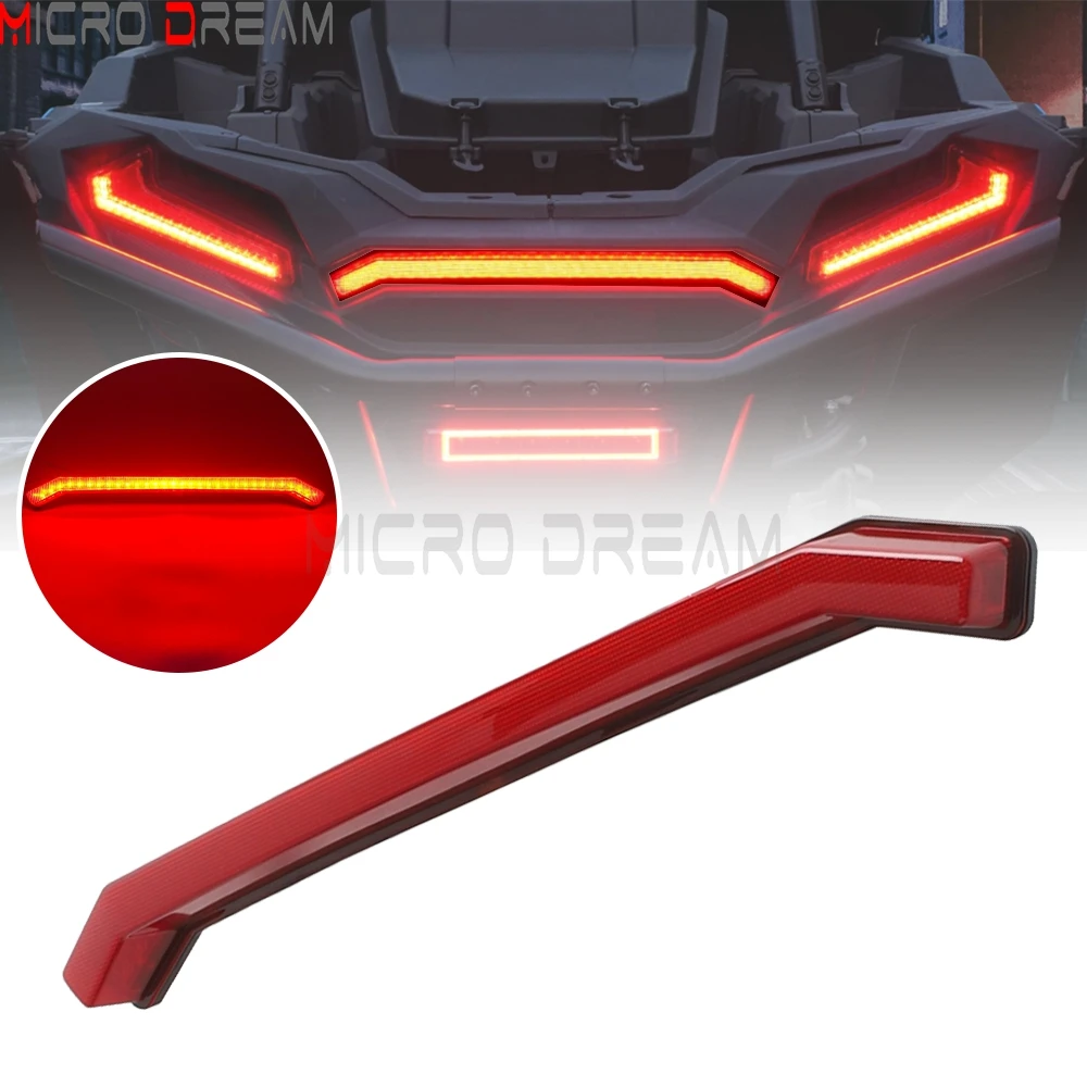 Para Polaris Sportsman R14 R05 R08 RZR XP Turbo 4 1000/ XP 4 1000 luz de freno trasero rojo lámpara de trabajo central luz trasera