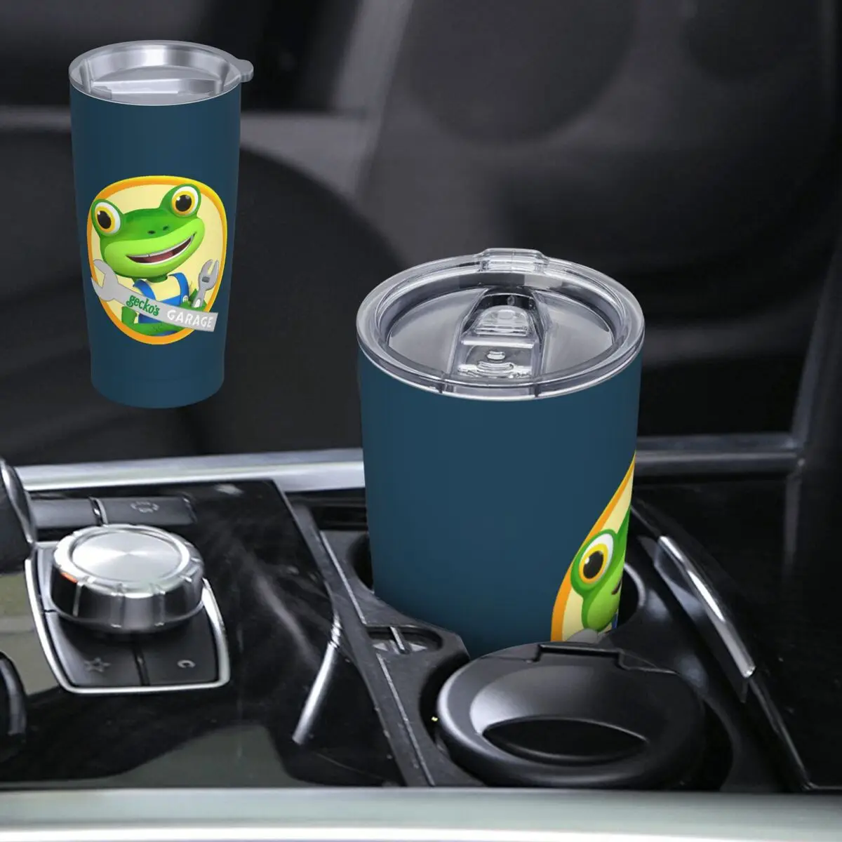 Gecko Garage Stainless Steel Tumbler Vacuum Insulated Mug Thermal Cold Cup Straw With Lid 20oz