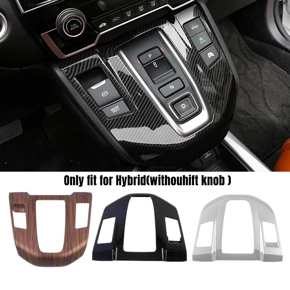 ABS Accessories Car gear panel center control gear frame decoration modification For Honda CRV CR-V 2017-2021 Hybrid and Petrol