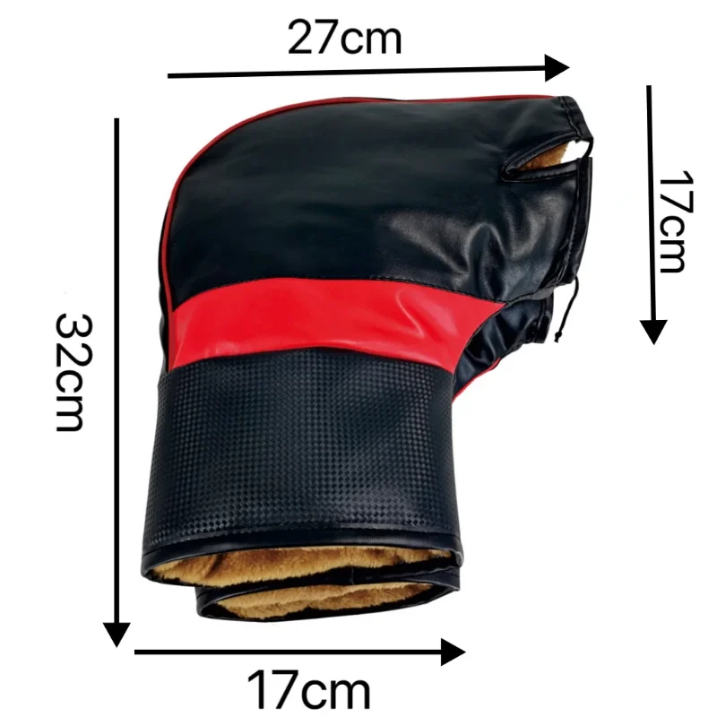 Motorcycle Handlebar Cover Winter Waterproof Thickened Warm Motorcycle Gloves Tricycle Battery Car Windshield Handguard