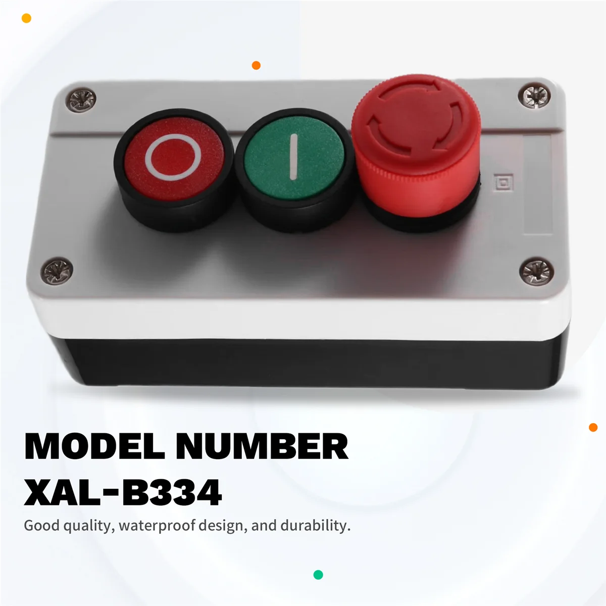 2025+CNCプッシュボタンスイッチコントロールボックス防水ボタンインジケーターライトケース緊急停止リセットポイント電気ボックス