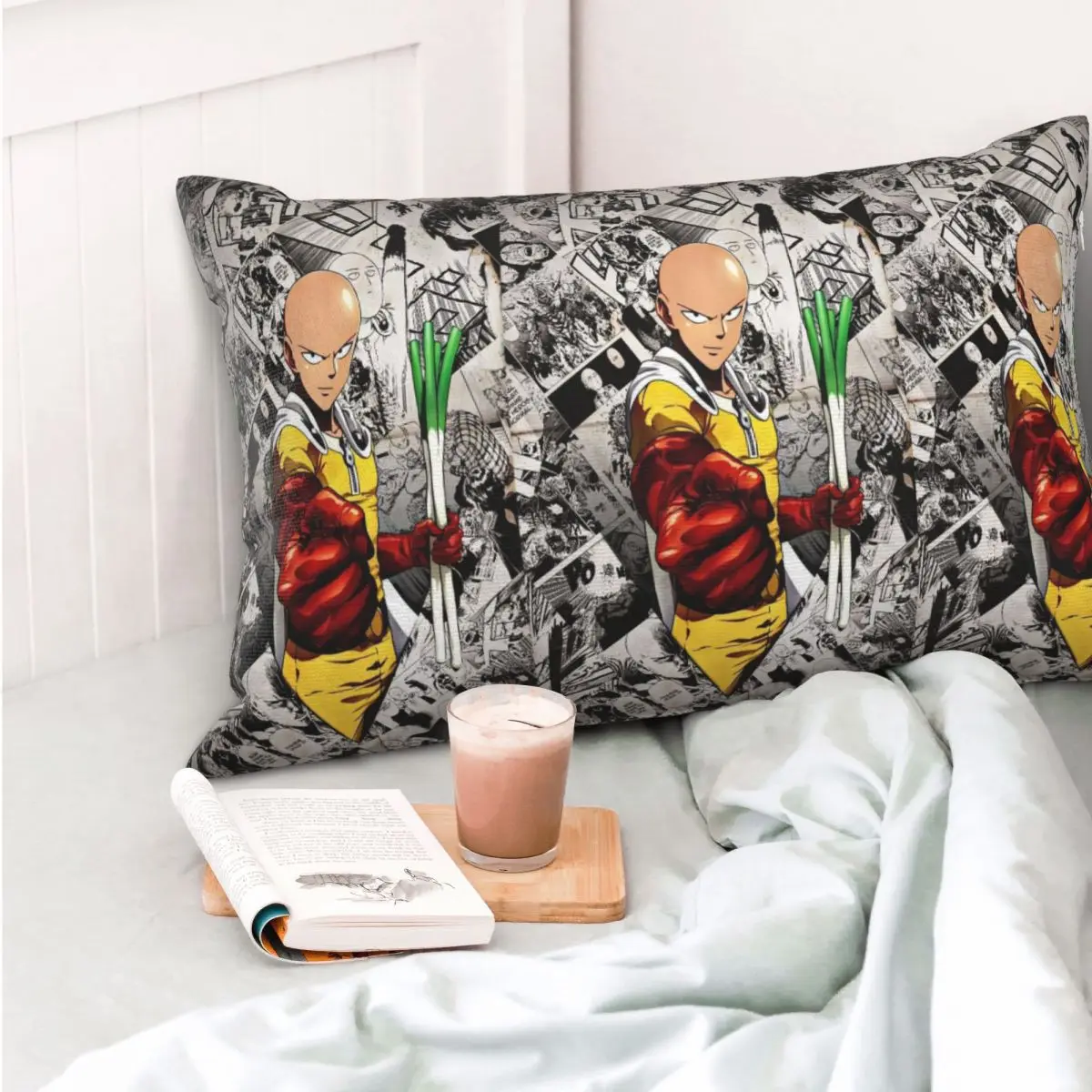 

Anime One Punch Man Rectangle Pillowcase Cushion Cover Decorative Bedroom Bed Home Comfort Throw Pillow