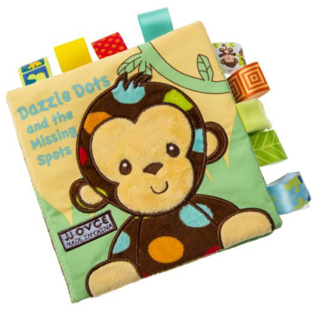 Kids Cloth Books Animal Style Monkey Owl Dog Newborn Baby Toys Learning Educational Cute Infant Baby Fabric Book Ratteles Toys