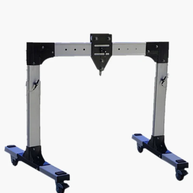 Gantry crane small outdoor, portable aluminum alloy gantry, hand push mobile pure manpower installation can lift the gantry