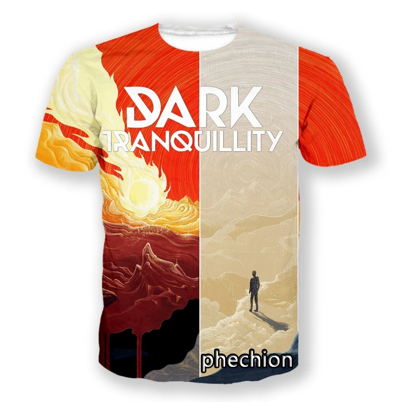 phechion New Fashion Men/Women Dark Tranquillity Band 3D Print Short Sleeve T-Shirt Casual Hip Hop Summer T Shirt Tops S155