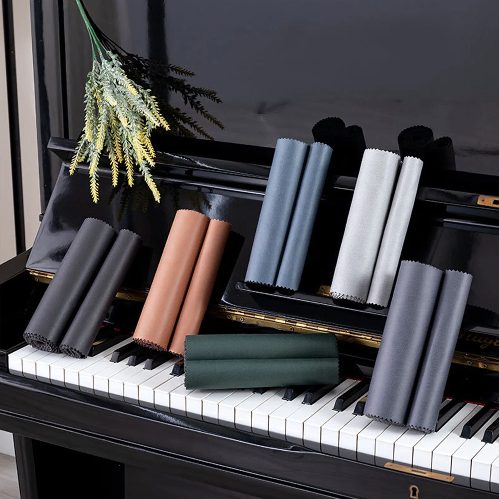 Premium Piano Keyboard Cover Dustproof Cloth for Home Studio Electric Grand Piano Key Protector Soft Washable Accessories