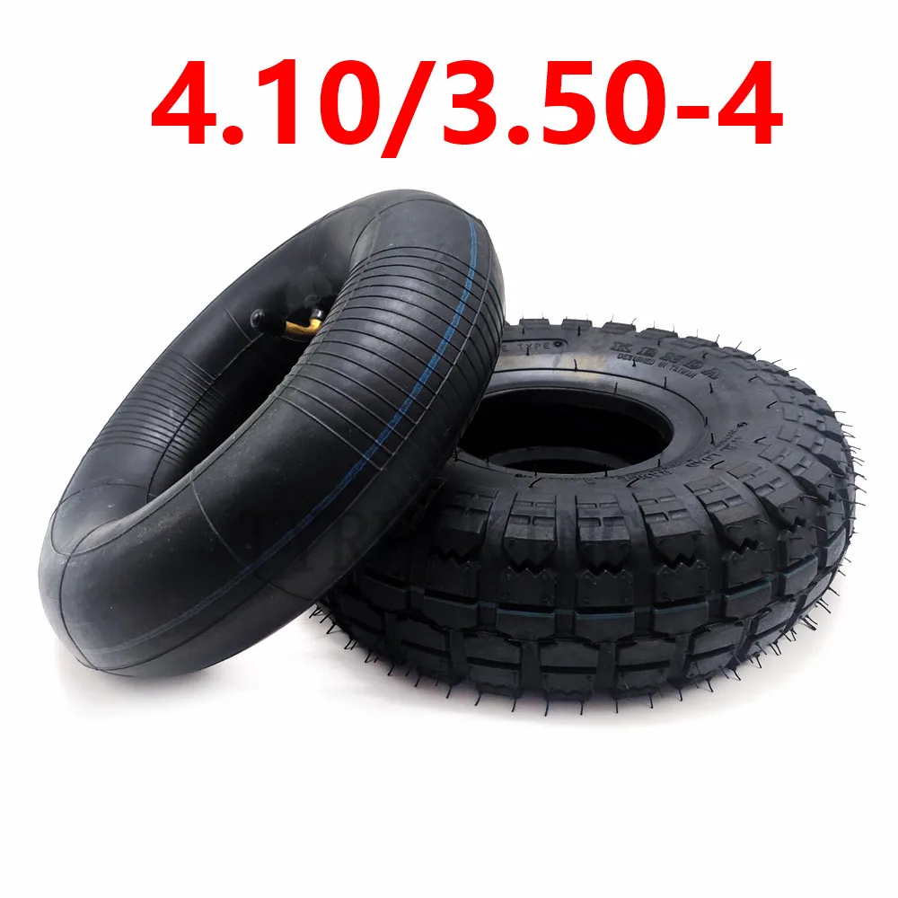 High Performance 4.10/3.50-4 Inner and Outer Tyre Tire for Electric Scooters ATV Quad Go Kart Accessories