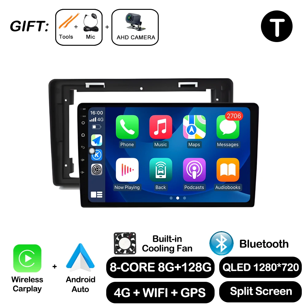 Android Auto Carplay Voor Citroen C2 C3 2001 2003-2010 Autoradio Multimedia Video Player WiFi GPS Navigatie DSP stereo