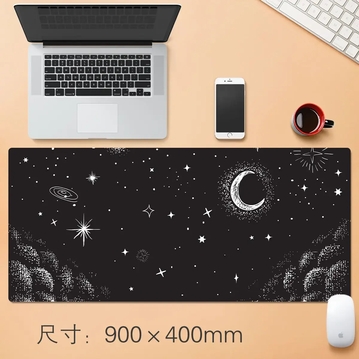 Cute Large Gaming Mousepad Art Mouse Pad tappetino per Mouse Gamer Stitching Desk Mat XL per PC tastiera Mouse tappeto