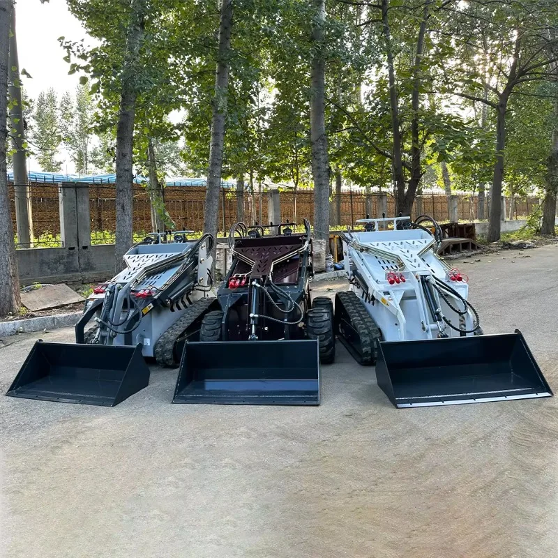CE Skid Steer Loader Diesel Tracked Loading Machine Mini Front End Skid Steer Loader With Attachments Loader Manufacturer