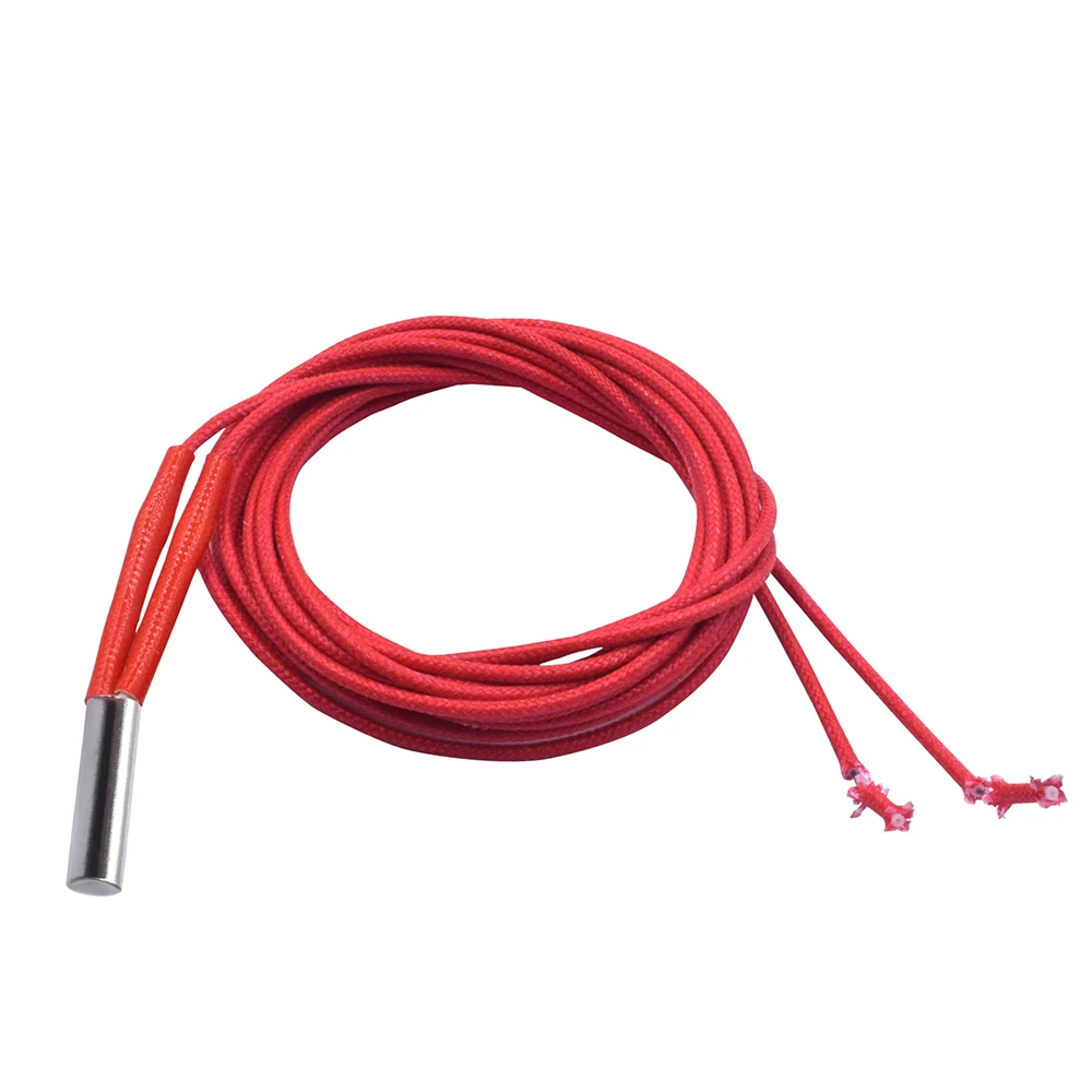 3D Printers Parts 12V/24V Cartridge Heater 40W 6*20mm 1M Reprap Cable For MK Mendel Reprap Extruder Parts 12V 24V 40W Heat Parts