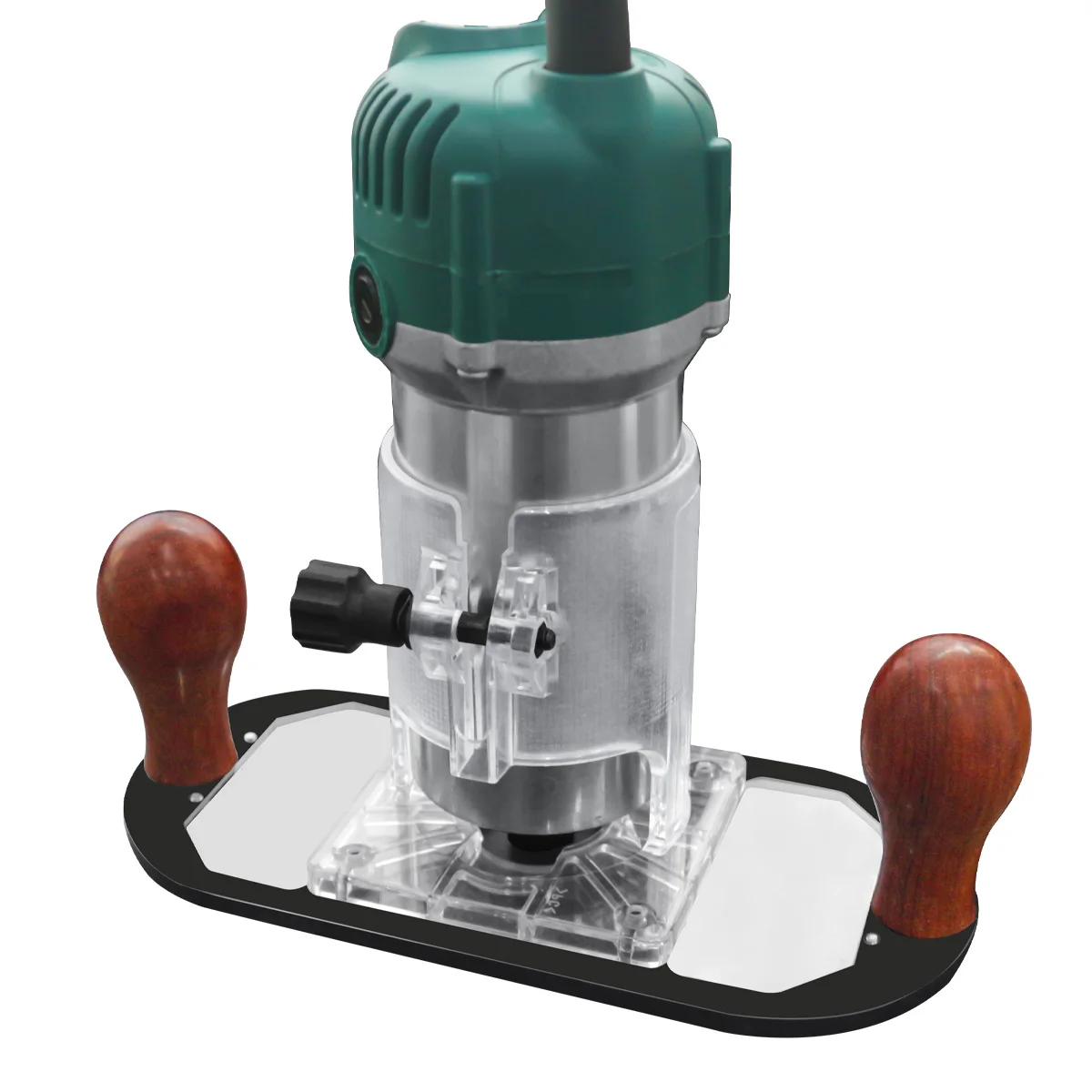 Wood Router Base for Edge Guide - Woodworking Trimming Machine Milling Groove Flip Engraving Trimming Opening Milling Base
