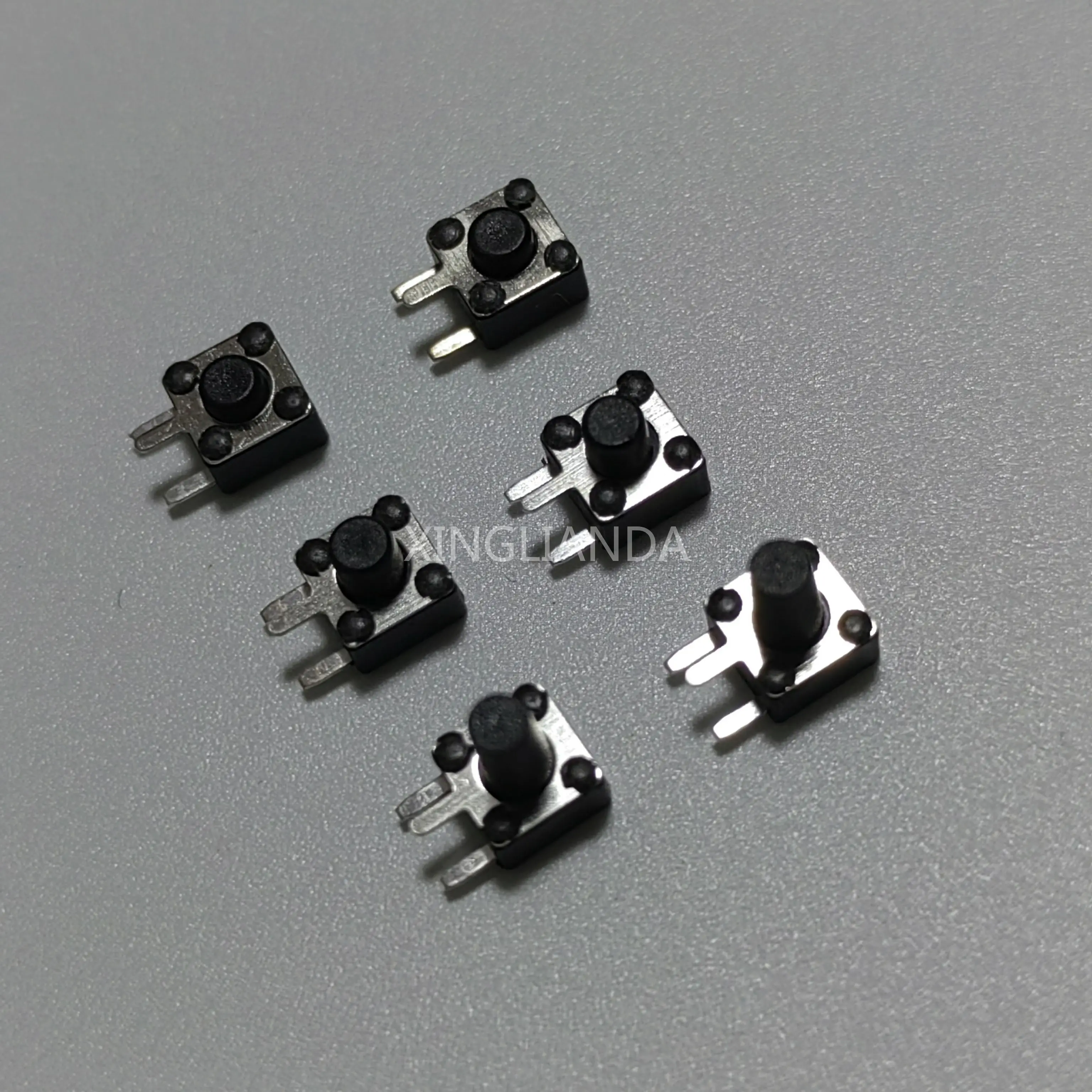 100PCS 4.5*4.5mm Panel PCB Momentary Toy switch DIP Side 3 Pin 4.5x4.5x3.8/4.5/5/6/7MM