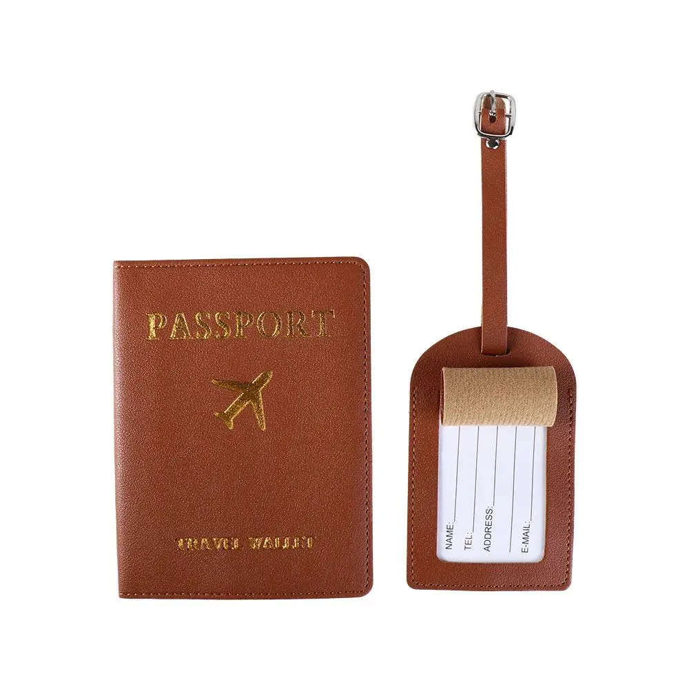 Label Travel Accessories Name ID Address Baggage Boarding Pass Luggage Tag Airplane Suitcase Tag Passport Holder Passport Cover