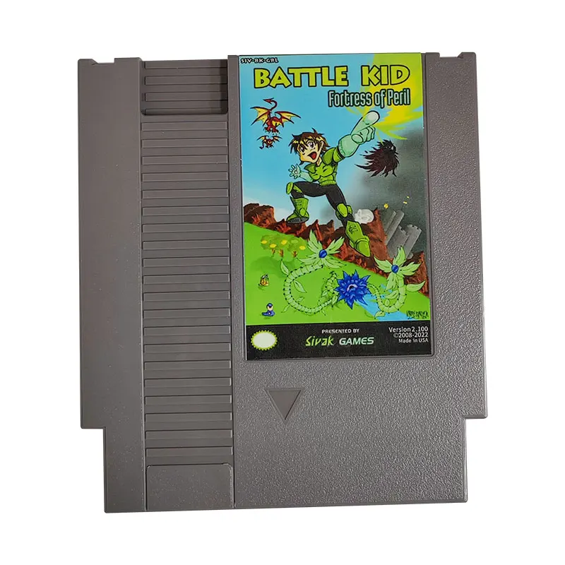 Battle Kid Fortress of Peril 72 pins 8bit Game Cartridge for NES Video Game Console