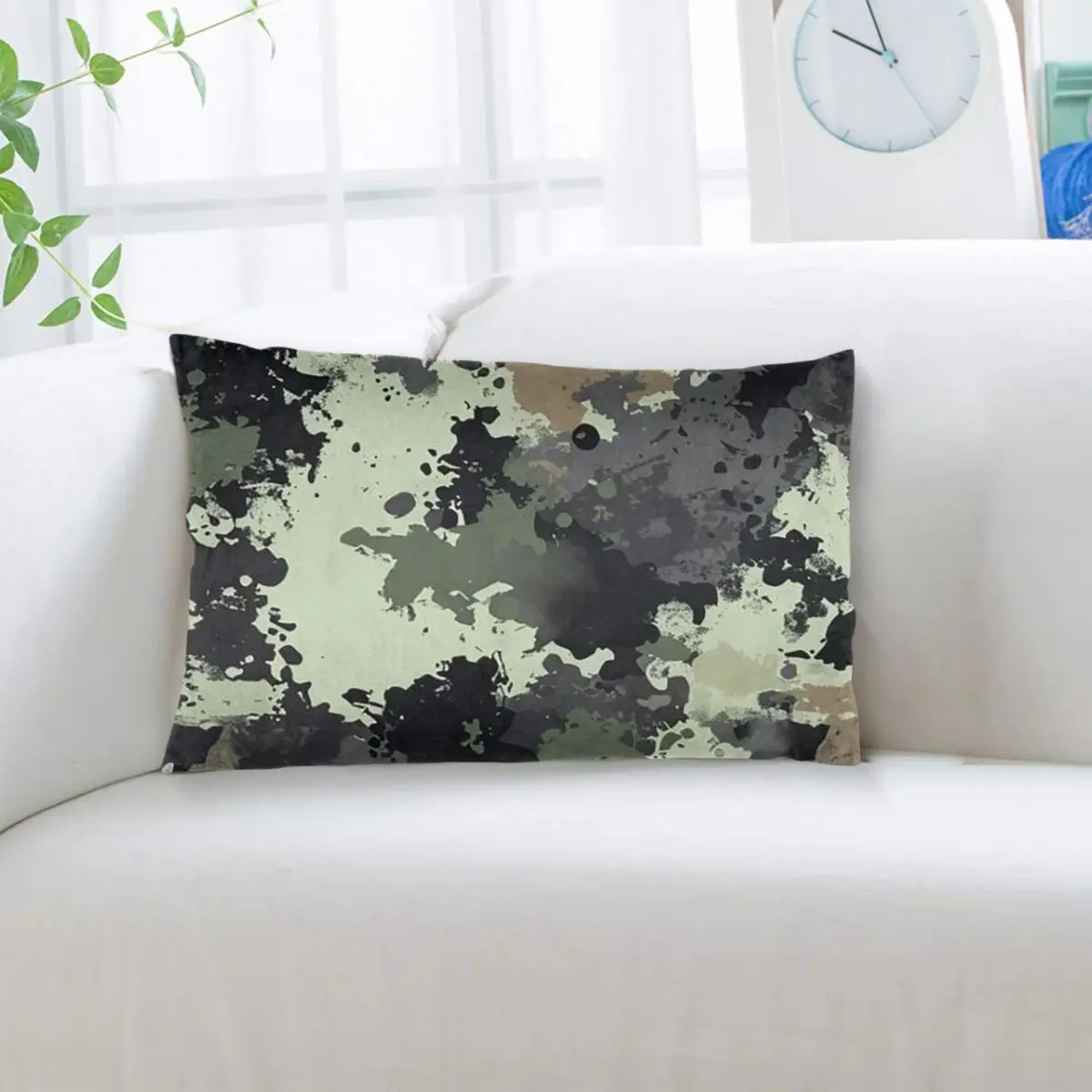 Camo Camouflage Army British DPM Rectangle Pillowcase Cushion Cover Decor Bedroom Bed Home Comfort Throw Pillow