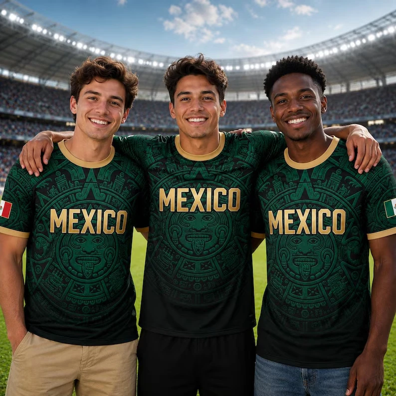 MEXICAN FAN RIDING TRAINING JERSEY 2026 CHILDREN'S RACING JERSEY BREATHABLE AND QUICK-DRYING MOTORCYCLE SHORT-SLEEVED SHIRT