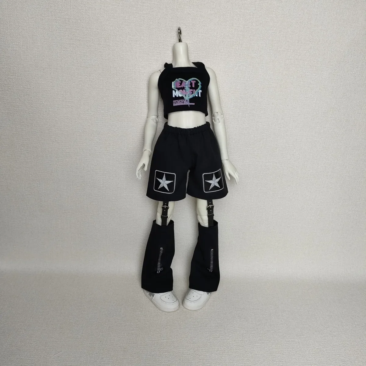 BJD doll clothes suitable for 1/4 size cute doll clothes suspender leg BJD doll clothes 1/4 doll accessories (3 points)