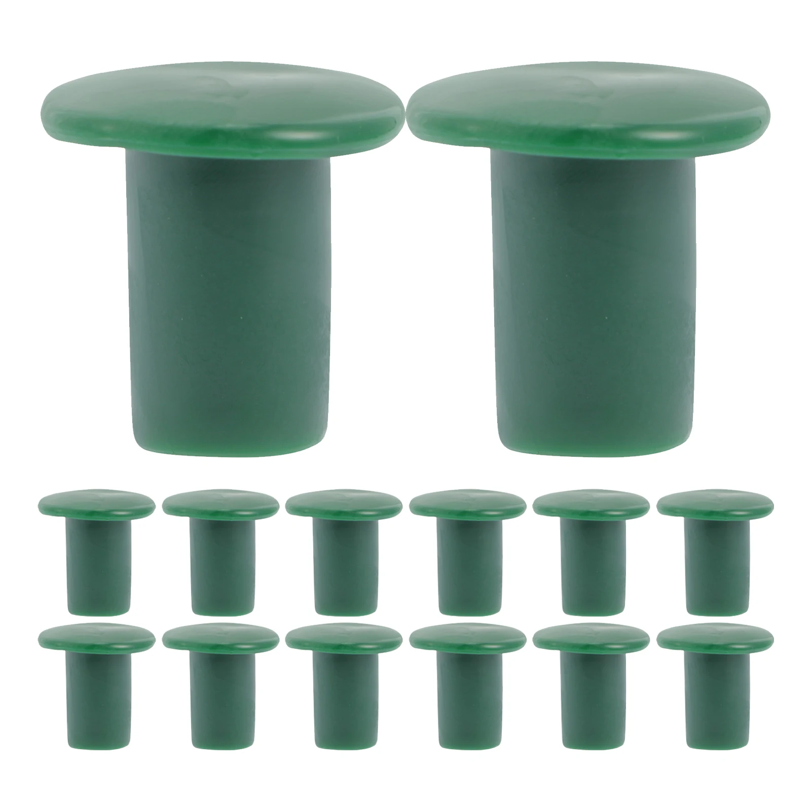 36 шт., колпачки для поддержки растений, зеленые защитные чехлы для садовых тростей, гибкие прочные защитные чехлы для бамбуковых кольев, защита для тростей