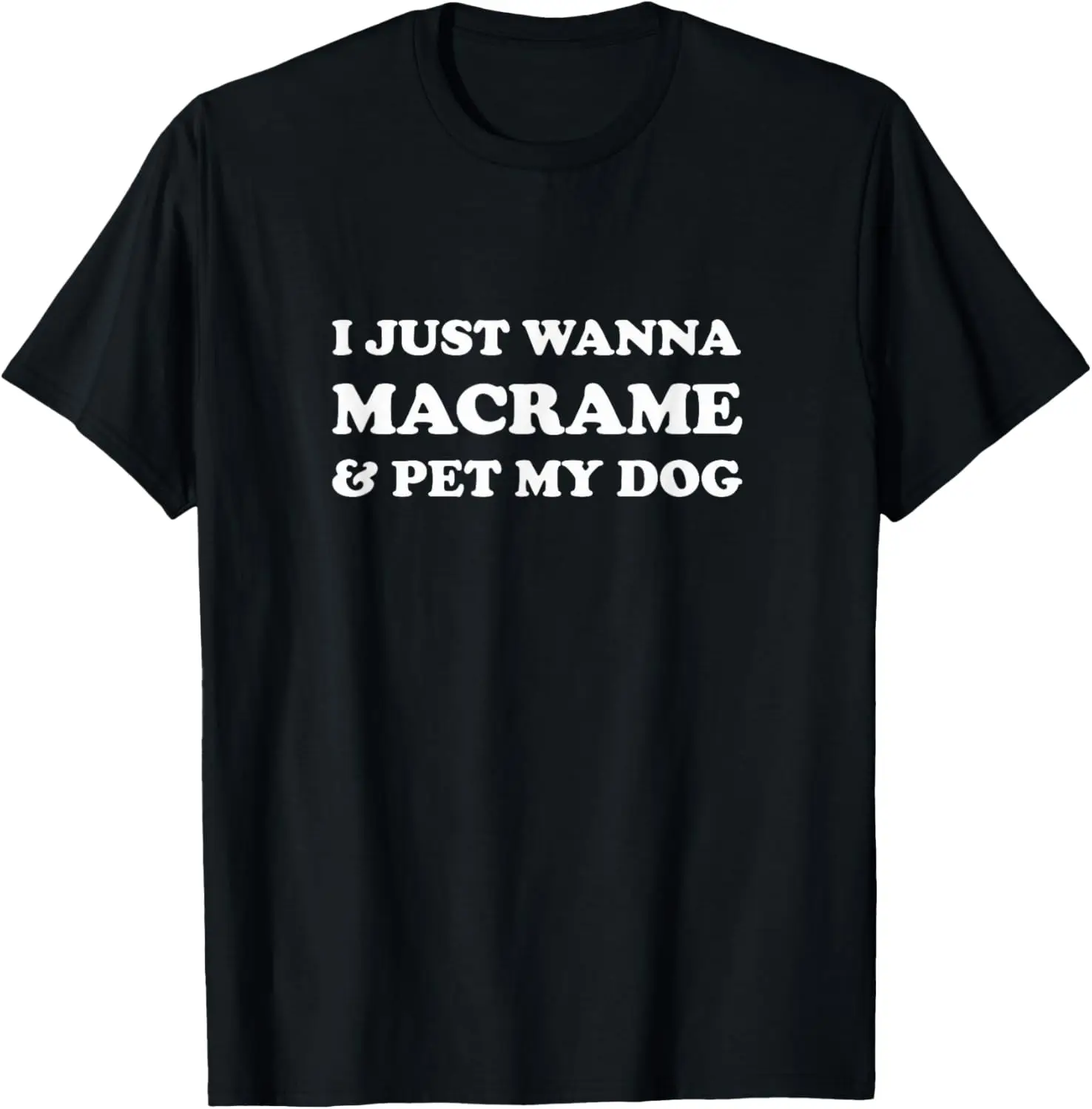 

I love Macrame and Dog T-shirt for Modern Macrame Makers
