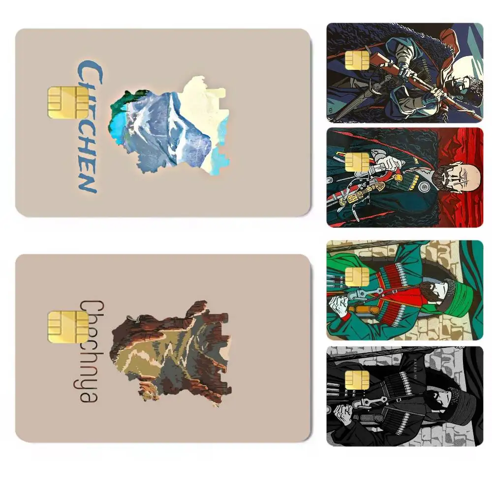 Chechen National Symbol Art-t Credit Card HD Stickers Easy to replace, change card style anytime as you like