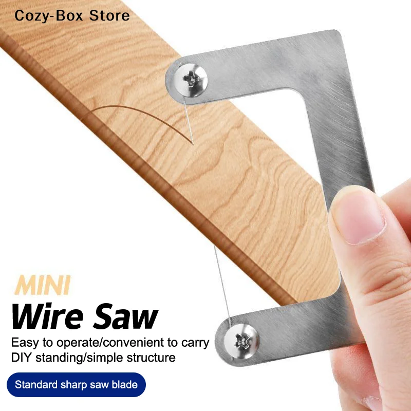 [ZY]Stainless Steel Pocket Wire Saws Hand-Drawn Mini Saws For Camping Survival DIY Projects Woodworking Camping Essentials[ZY]