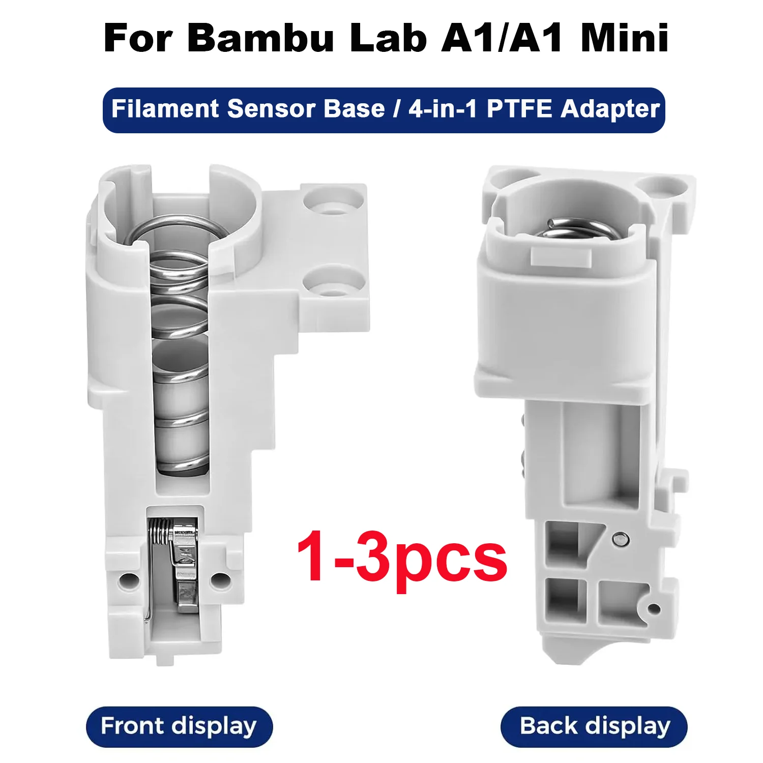 Filament Hall Sensor Board Base for Bambu Lab A1 A1 Mini 4-in-1 PTFE Adapter Feeding Module 3D Printer Replacement Upgrade Parts