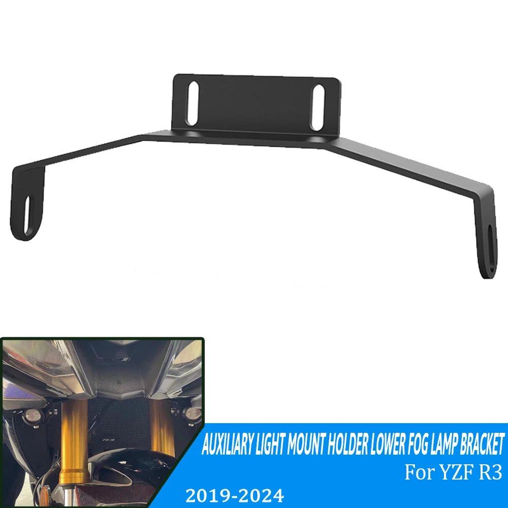 

Motorcycle Auxiliary Light Mount Holder Lower Fog Lamp Bracket Stainless steel FOR YAMAHA YZFR3 YZF R3 2019 2021 2022 2023 2024