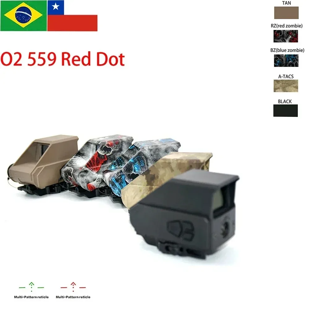 

O2 559 Red Green Tactical Holographic Sight Scope Hunting Reflective Riflescope For 20mm Rail w/Original Marking