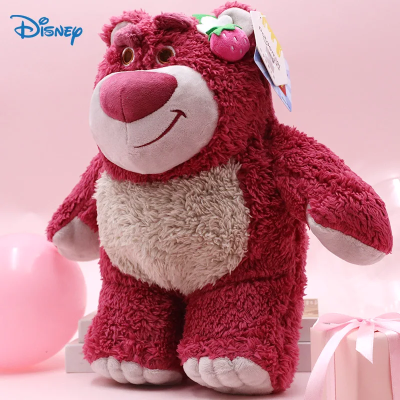 

New Arrivals 25cm Strawberry Bear Lotso Disney Plush Toys Kawaii Room Decor Cute Stuffed Doll For Girls Children Free Shipping