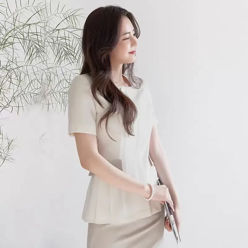 Costume professionnel de haute qualité pour femme, salopette de travail pour réception d'hôtel, esthéticienne, Salon de beauté, uniforme de SPA, printemps/été