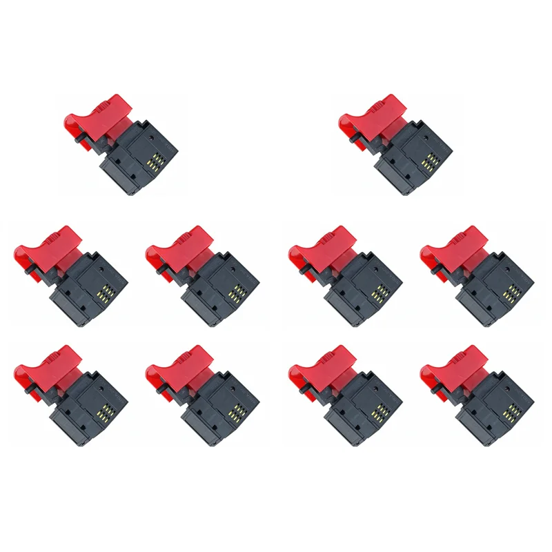 

ABZS 10 шт. FA2-6/1BEK 250 В 6A 5E4 блокировка электроинструмента электрическая дрель триггерный переключатель фитинги для электрического инструмента переключатель