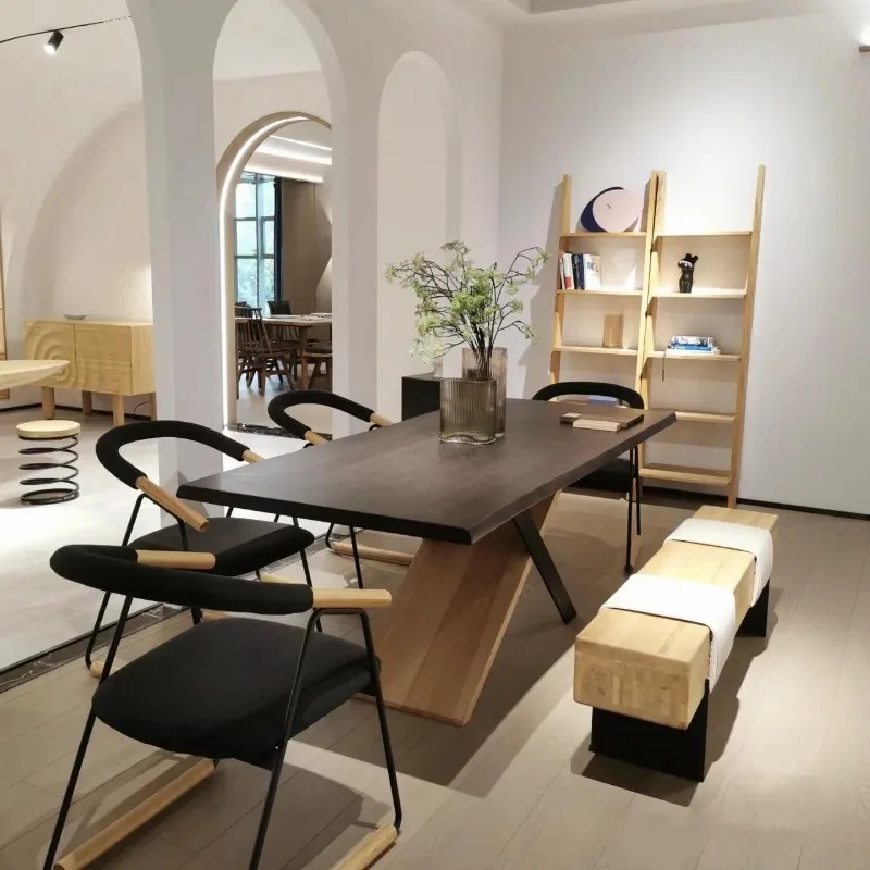

Design Japanese Style Dining Table Simple Chair Family Waterproof Dining Table Living Room Folding Mesa Plegable Home Furniture