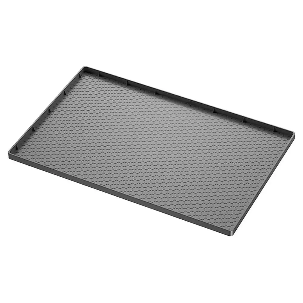 

Flexible Silicone Under Sink Mat Easy To Clean Heat Resistant Drain Pad Waterproof Dirt-proof Sink Organizer Tableware