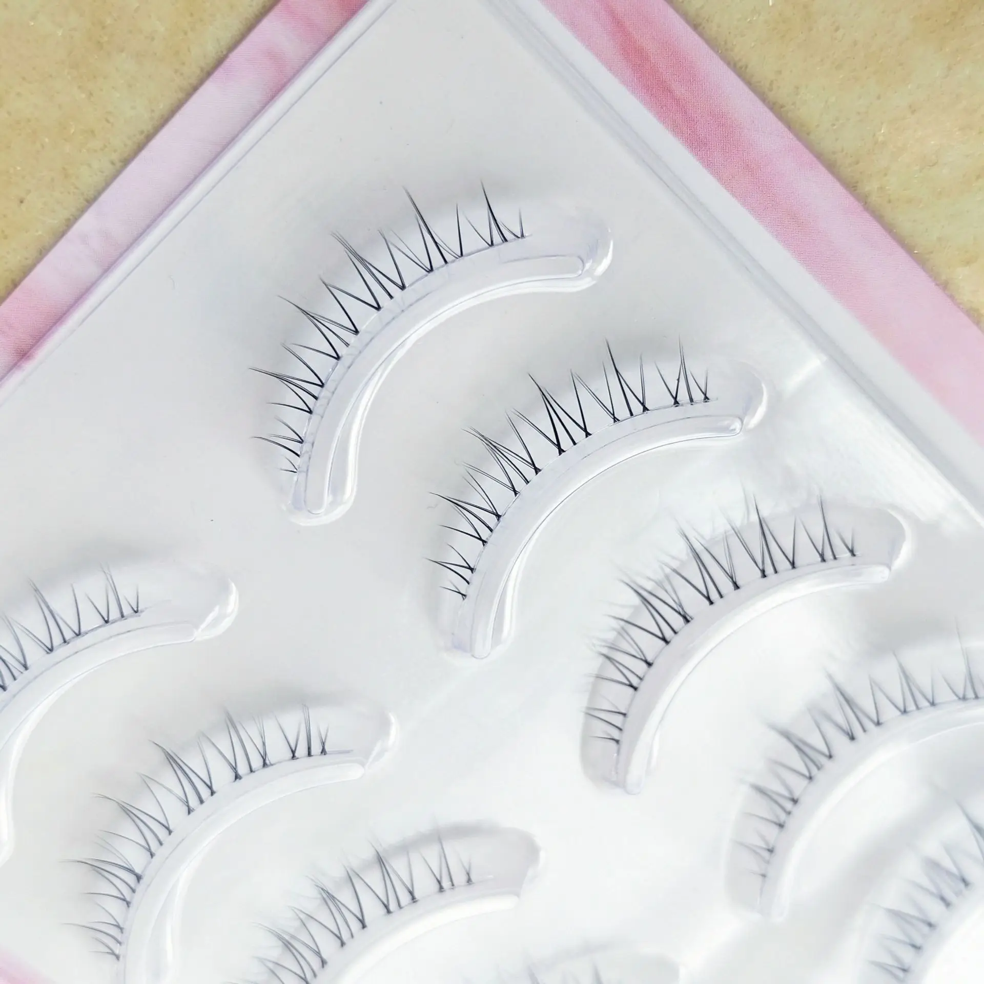 Make-up-Set für untere Wimpern, 5 Paar 3D-Wimpernverlängerungen mit natürlichem Aussehen, für untere Wimpern, Cosplay – Detail 6