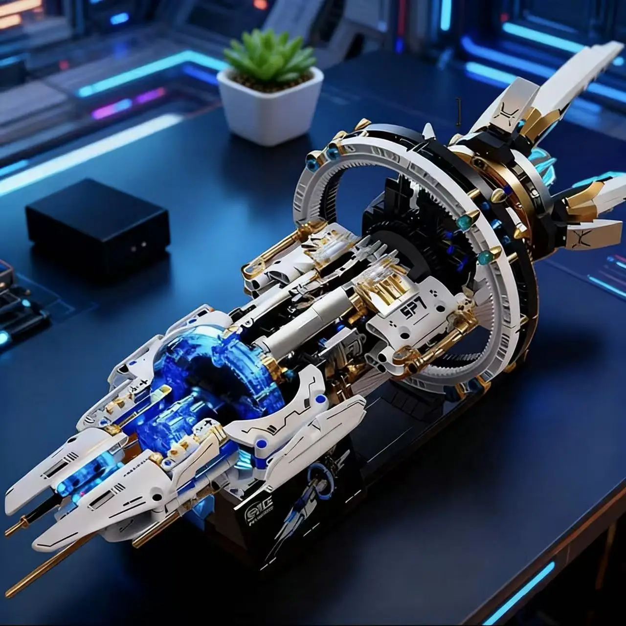 Interstellares Schlachtschiff Space Explorer Holz-Alien-Bausatz 3D-Modell für Erwachsene Geburtstagsgeschenk – Detail 6