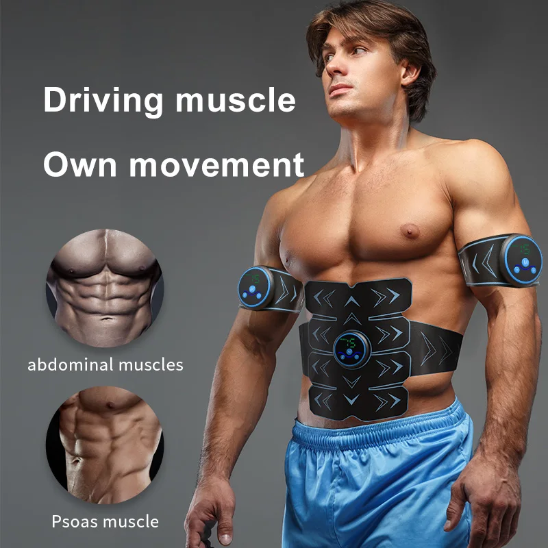 Abdominal Muscle Toner Abs Stimulator Workout Equipment EMS Muscle Stimulation Body Belly Waist Leg Arm Slim Fitness Training