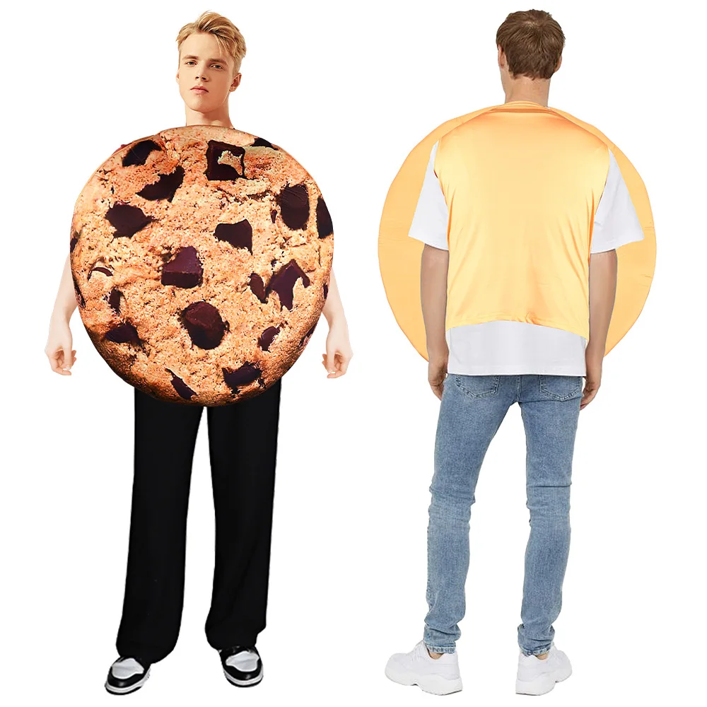 Adult Funny Food Cosplay Costume Men Women Fancy Hamburger Hot Dog Halloween Carnival Party Performance Outfits