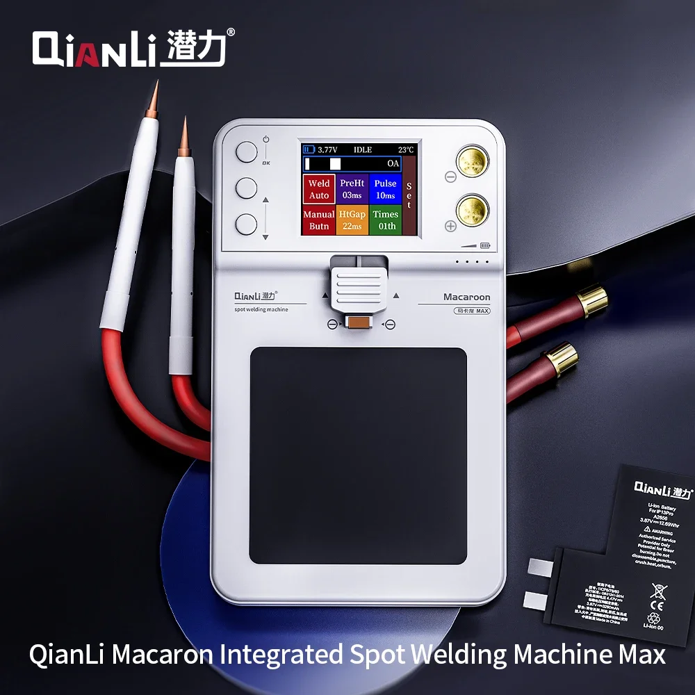 Qianli Macaron MAX Spot Welding Machine Adjustable 6 Speed Pulse Time Micro Spot Welder for Phone11 12 13 14PM Battery repair