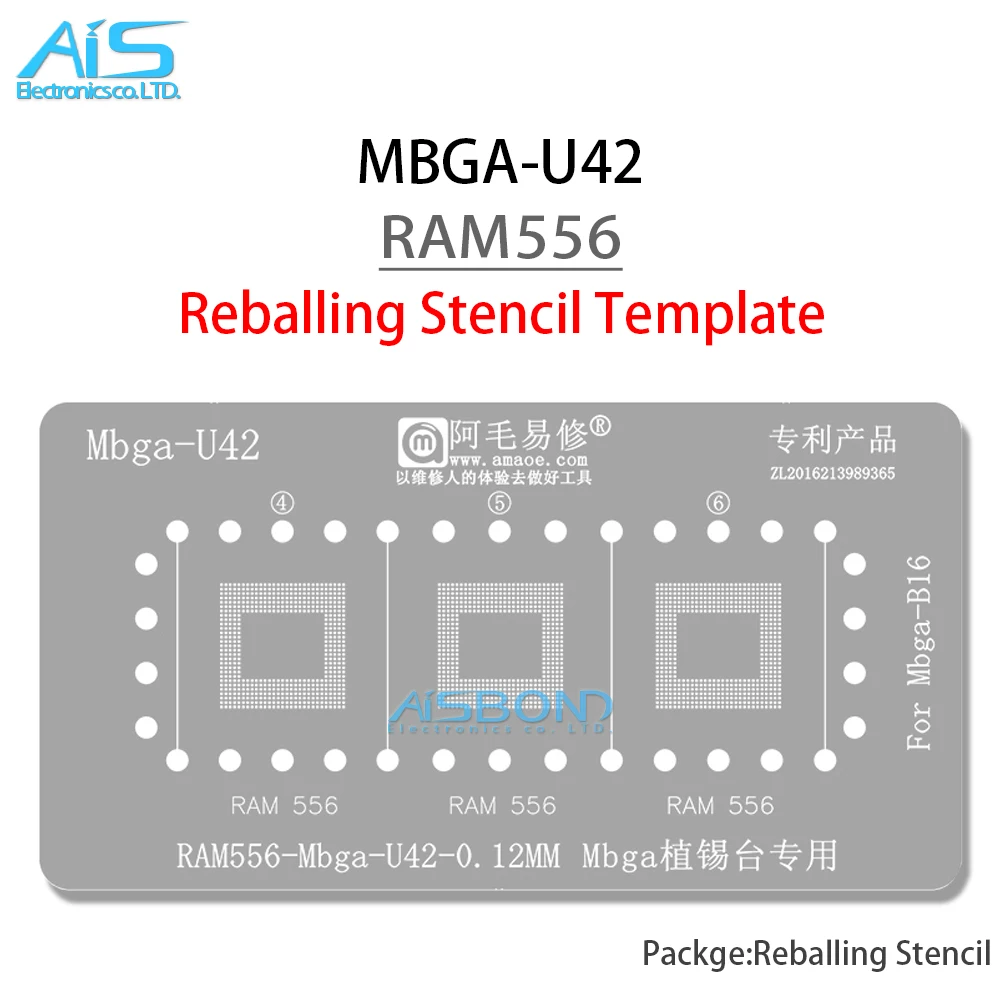 Mbga-B18 cpu bga reballing schablone schablone station für sdm845 sm8150 ram556 BGA-556 position ierung platte anlage zinn netz stahl mesh