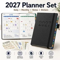 2027 Planning Notebook A5 English Planners Elastic Strap Designs Thicken Agenda Notepad Calendar Schedual 160 Sheets Page 320 4