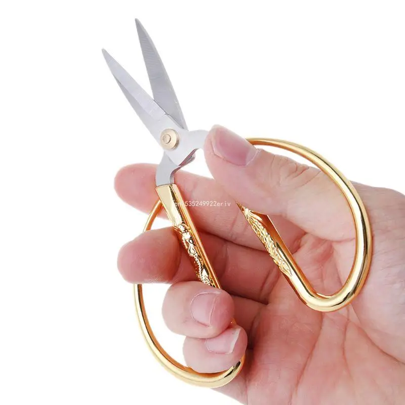 5-inch Chinoiserie Dragon & Chine Scissors Stainless Steel Scissors Sewing Scissors Gold Plated Tailor Scissors