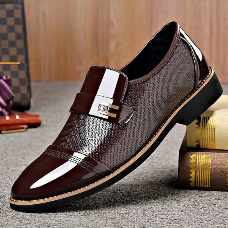 patent leather shoes for man luxury formal shoes man loafers italian wedding dress shoes eleganti casual business loafers