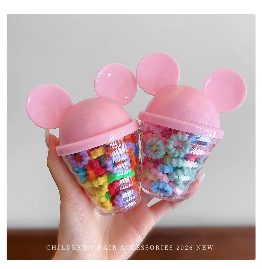 2026 Neueste 60 Stück/Box Solide Elastische Haargummis für Frauen Mädchen Kinder Makronen-Regenbogenfarben Kleinkind Scrunchies Pferdeschwanzhalter Geschenk – Detail 8