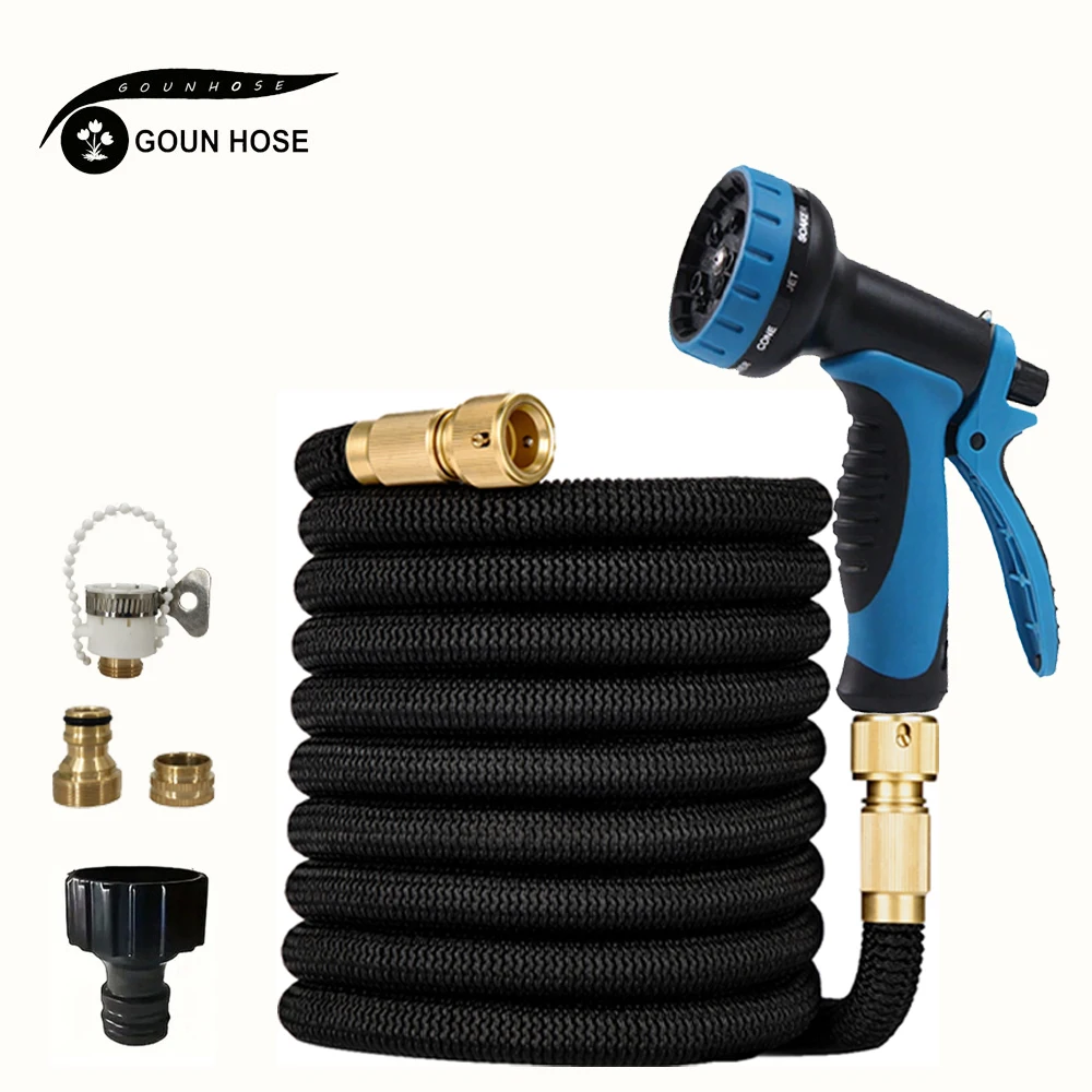 

Садовый шланг, водопровод, расширяемый волшебный шланг, многофункциональный водяной пистолет, горшок для пены, гибкая катушка, шланг, пистолет для мойки автомобилей, спрей