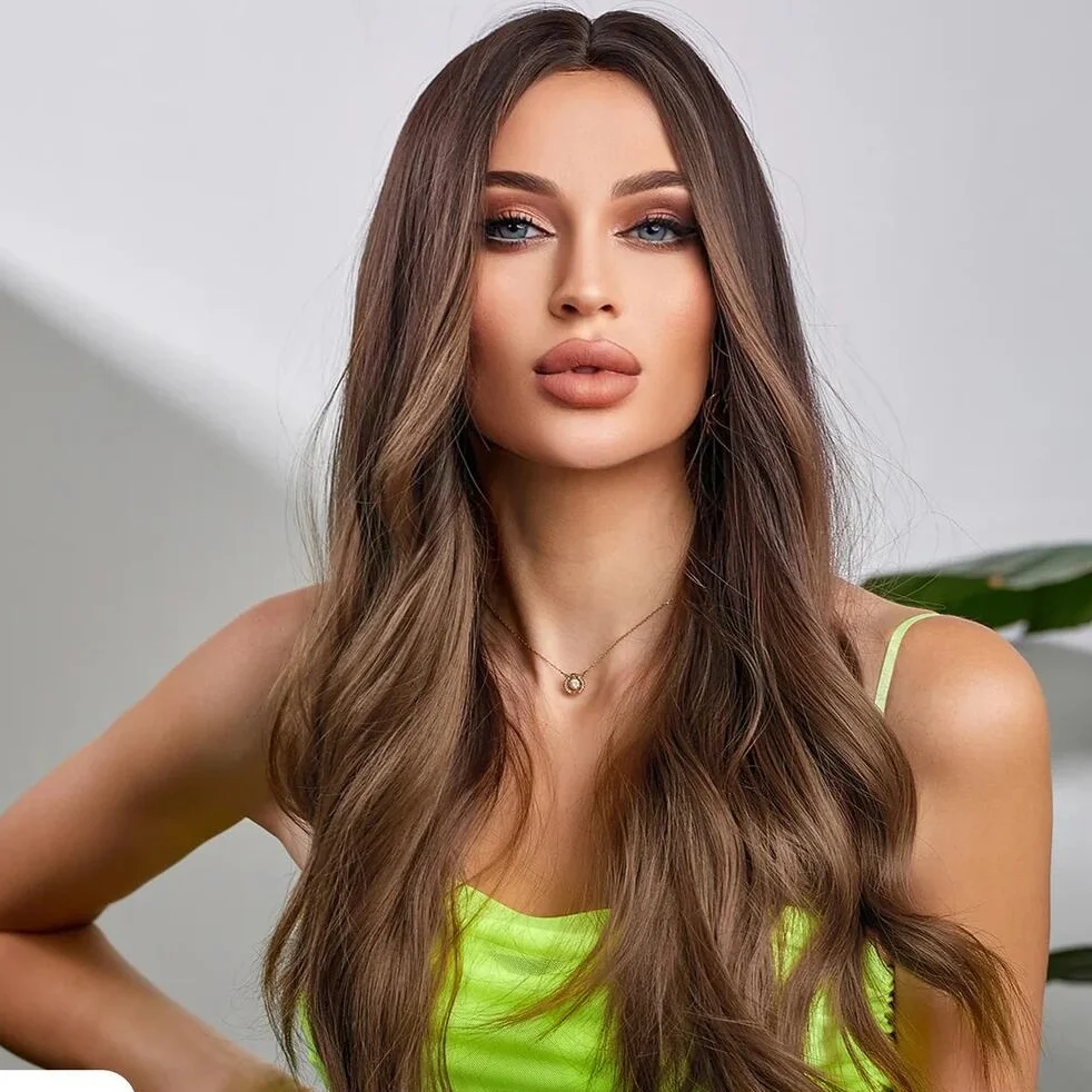 26 بوصة غلويليس أومبير براون الجسم موجة 5x5 قاعدة الحرير شعر بشري يهودي باروكة شعر الطفل HD الدانتيل الشعر الأوروبي قبل قطعها #1