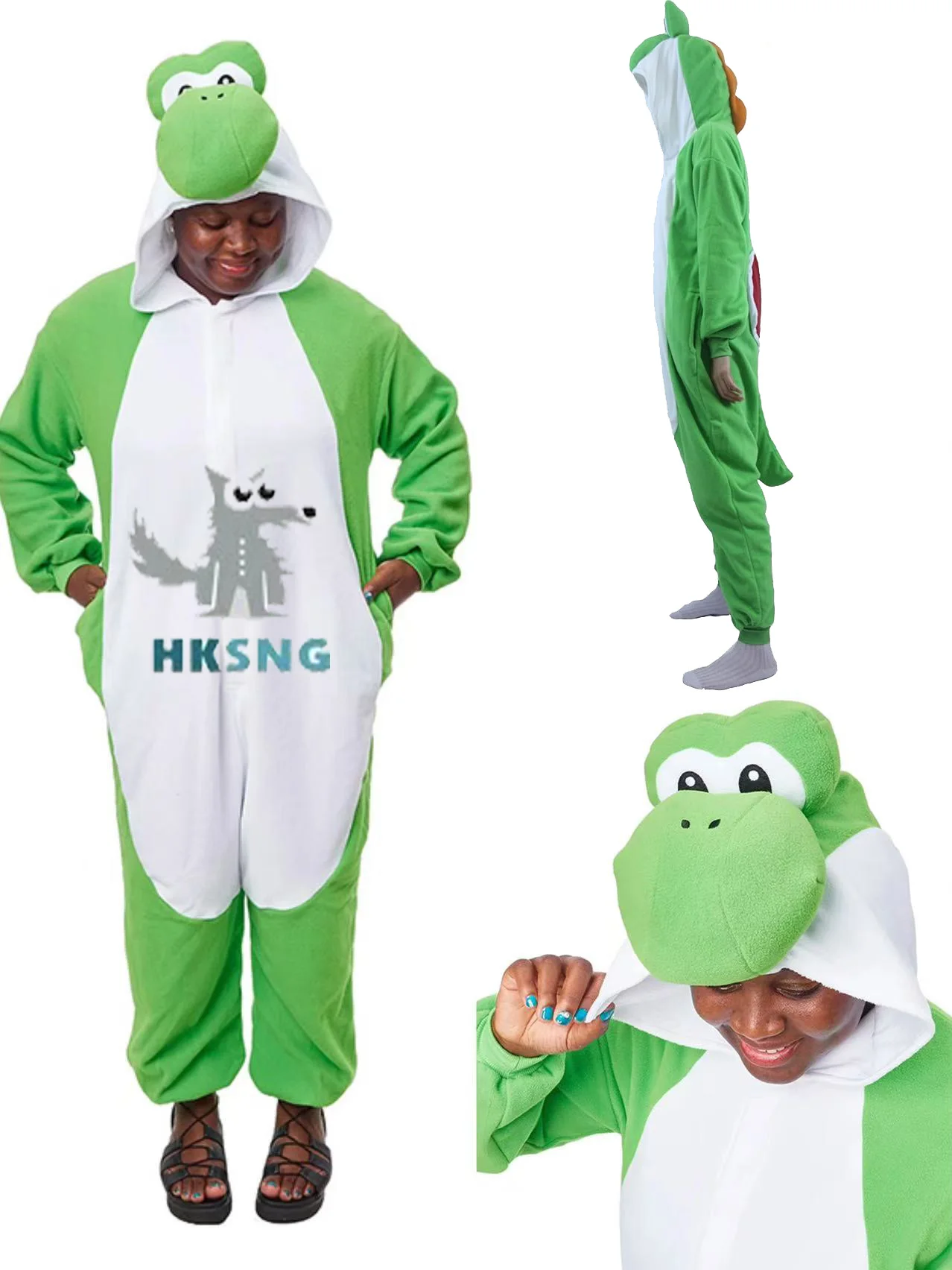 

Марио Йоши комбинезоны кигуруми пижамы аниме Хэллоуин косплей комбинезон костюм мультфильм вечерние реквизит для ролевых игр подарок плюс размер